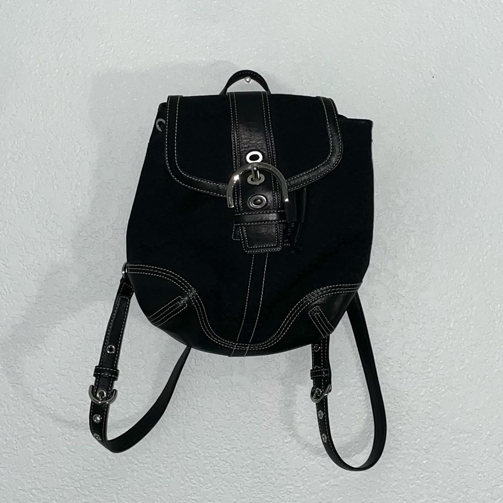 Black Coach Backpack